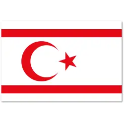 Cypr Północny (Republika Turecka) Flaga 90 x 150 cm
