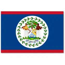 Belize Chorągiewka 10x17 cm