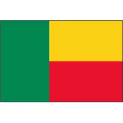 Benin Chorągiewka 10x17 cm