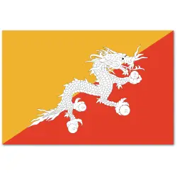 Bhutan Chorągiewka 10x17 cm