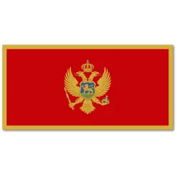 Czarnogóra Flaga 90 x 150 cm