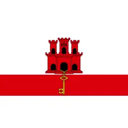 Gibraltar Flaga 90 x 150 cm