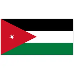 Jordania Flaga 90 x 150 cm