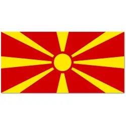 Macedonia Północna Flaga 90 x 150 cm