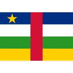 Republika Środkowoafrykańska Chorągiewka 10x17 cm