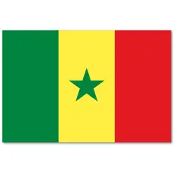 Senegal Flaga 90 x 150 cm