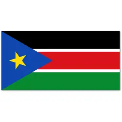 Sudan Południowy Flaga 90 x 150 cm