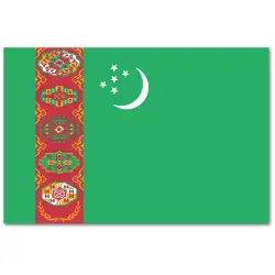 Turkmenistan Flaga 90 x 150 cm
